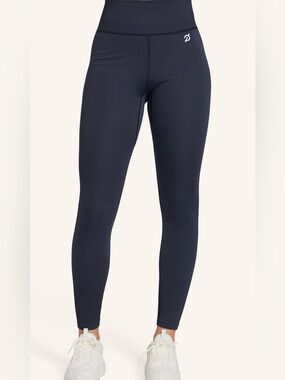 Peloton Dark Navy High-Waist Ribbed Seamless Leggings